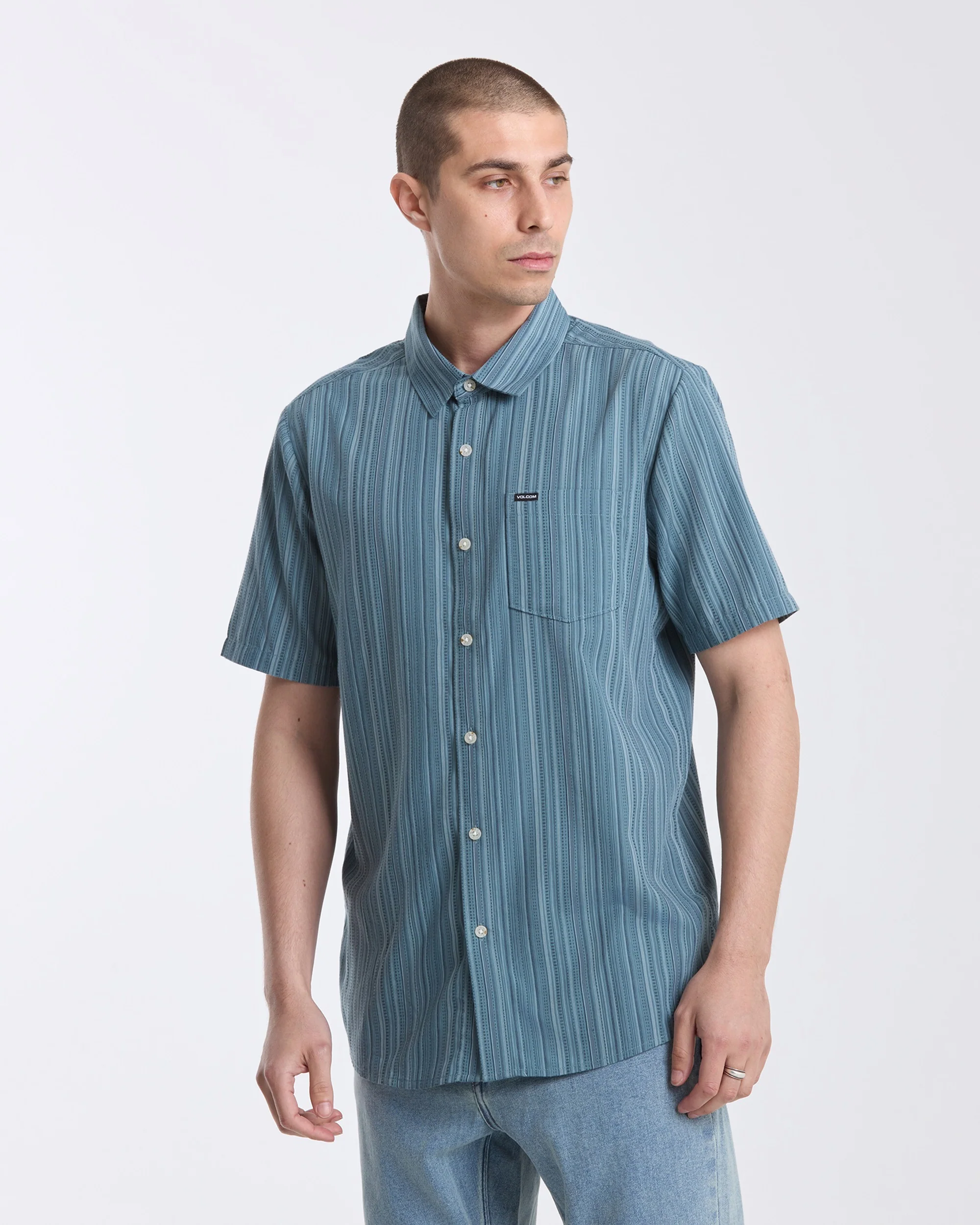 Men's Jahstripe Short Sleeve Shirt - Image 4
