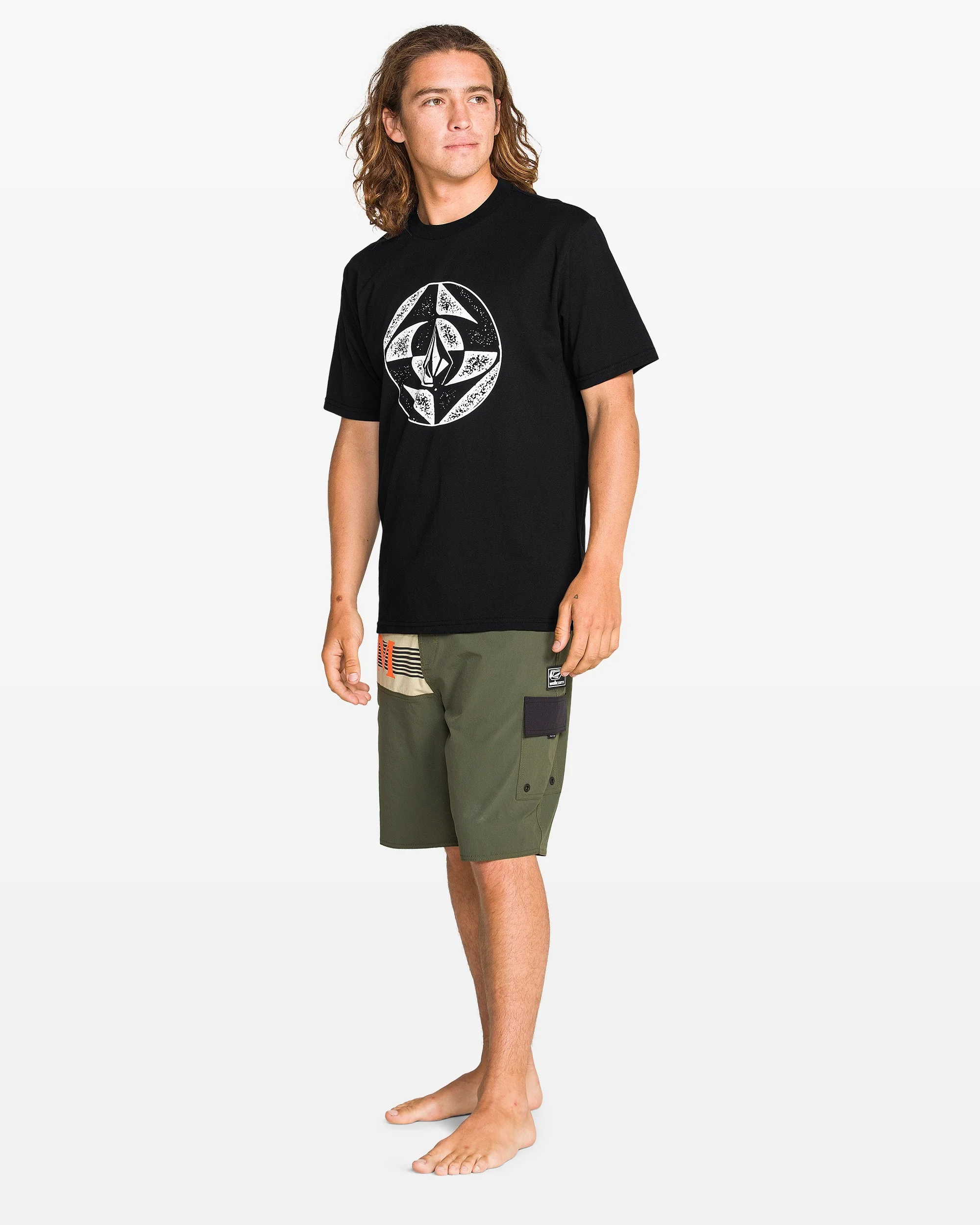 Men's Circle Stone Split Short Sleeve Tee - Image 3