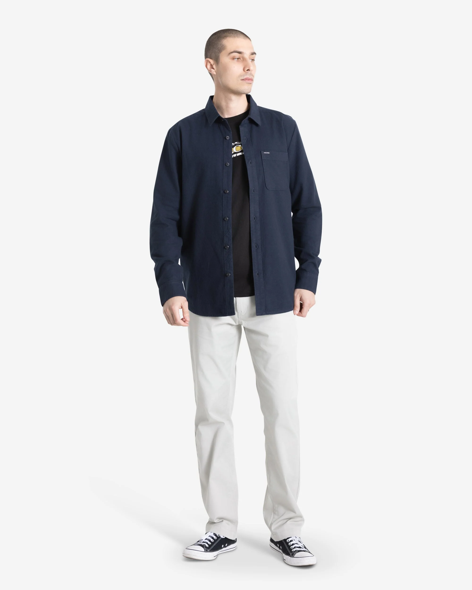 Men's Caden Solid Long Sleeve Shirt - Image 8