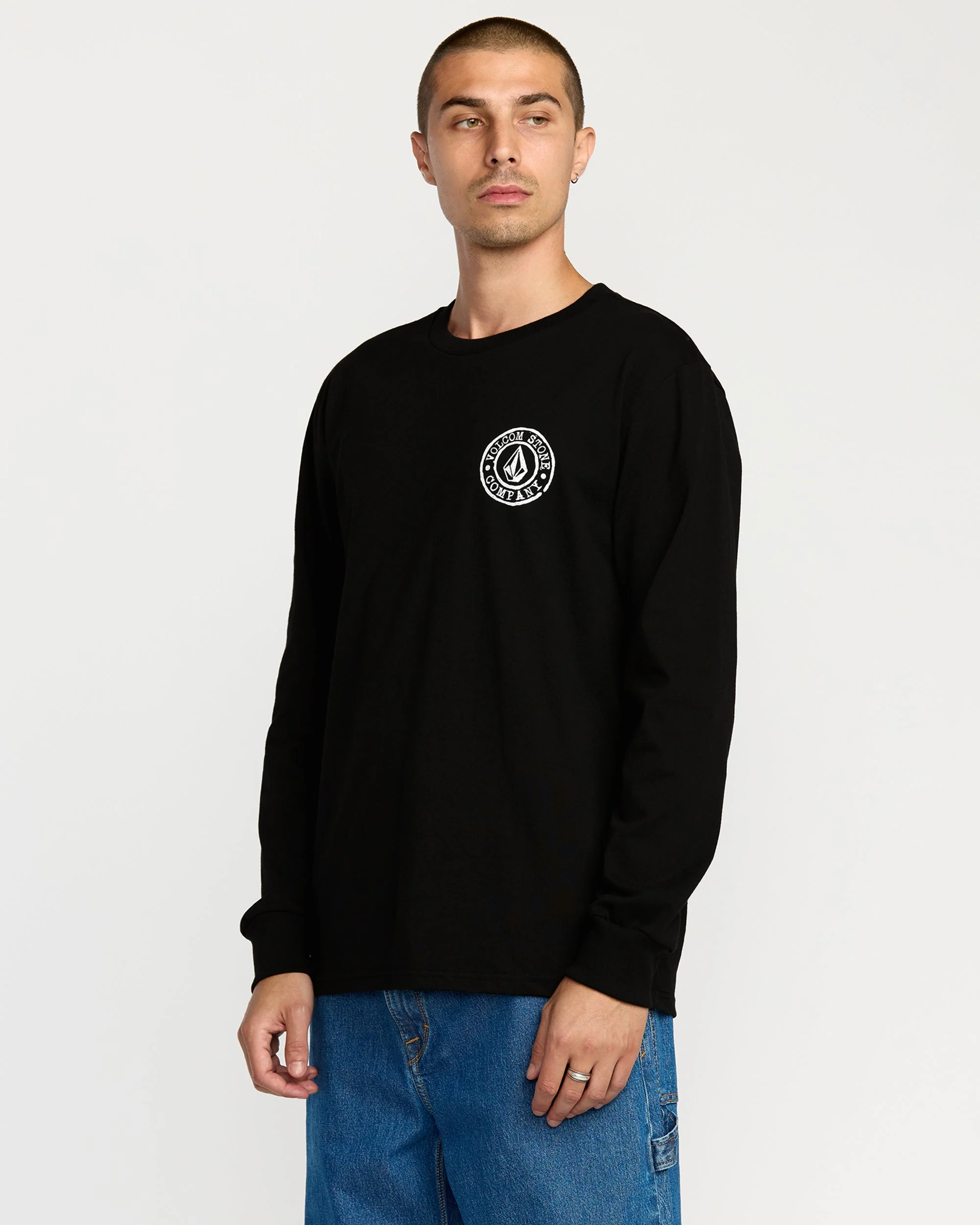 Men's Logo Stamp Long Sleeve Tee - Image 4