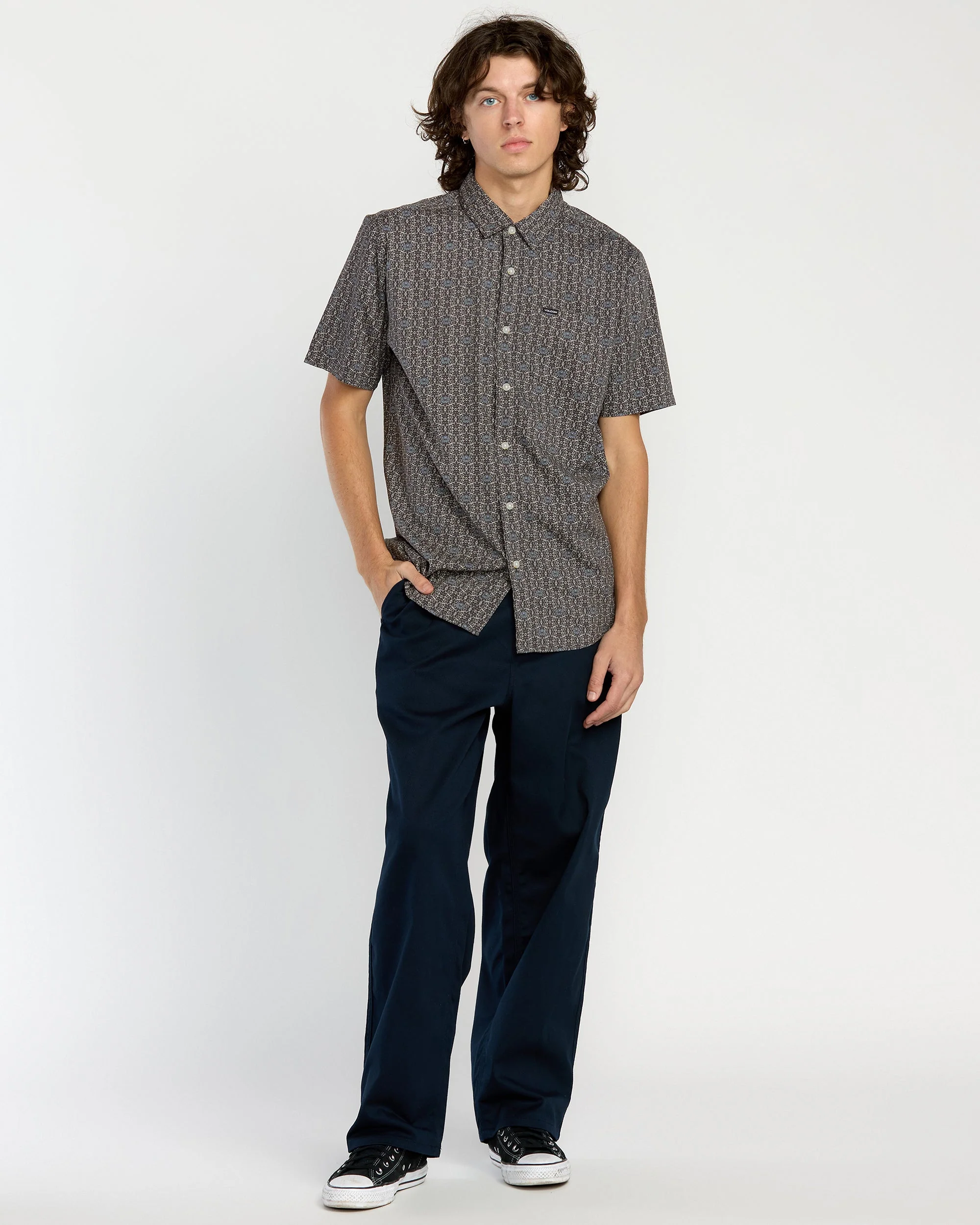 Men's Scaler Stone Woven Short Sleeve Shirt - Image 5