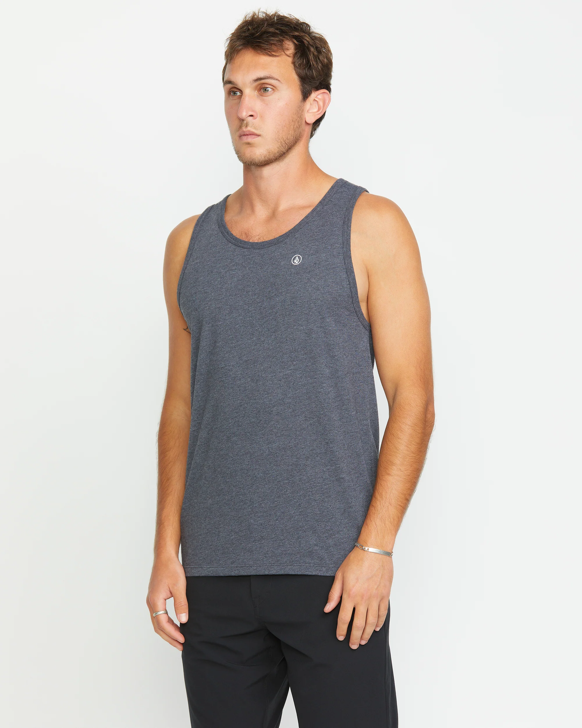 Men's Solid Heather Tank - Image 4