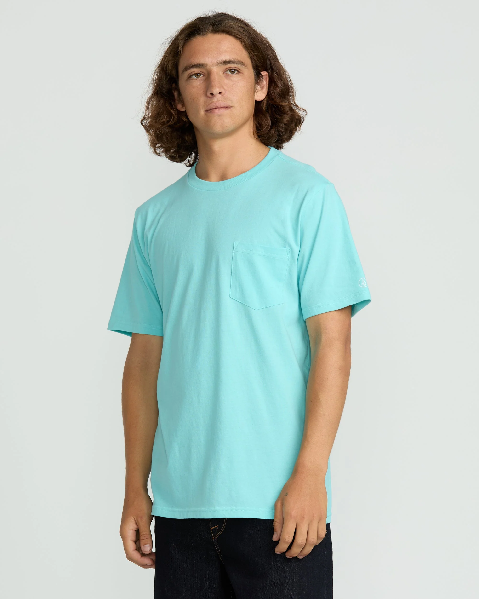 Men's Solid Short Sleeve Tee Pocket Tee - Image 3
