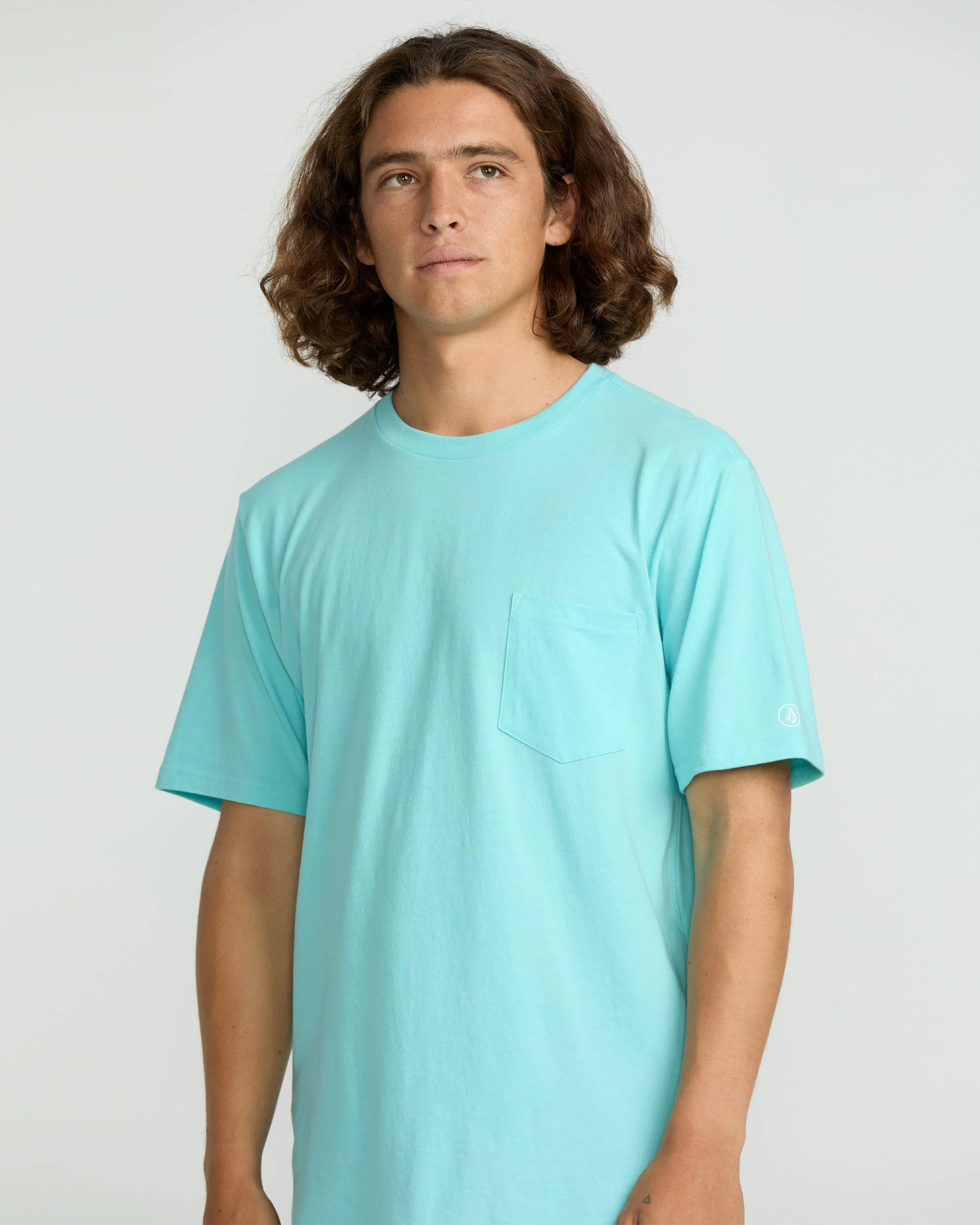 Men's Solid Short Sleeve Tee Pocket Tee - Image 4
