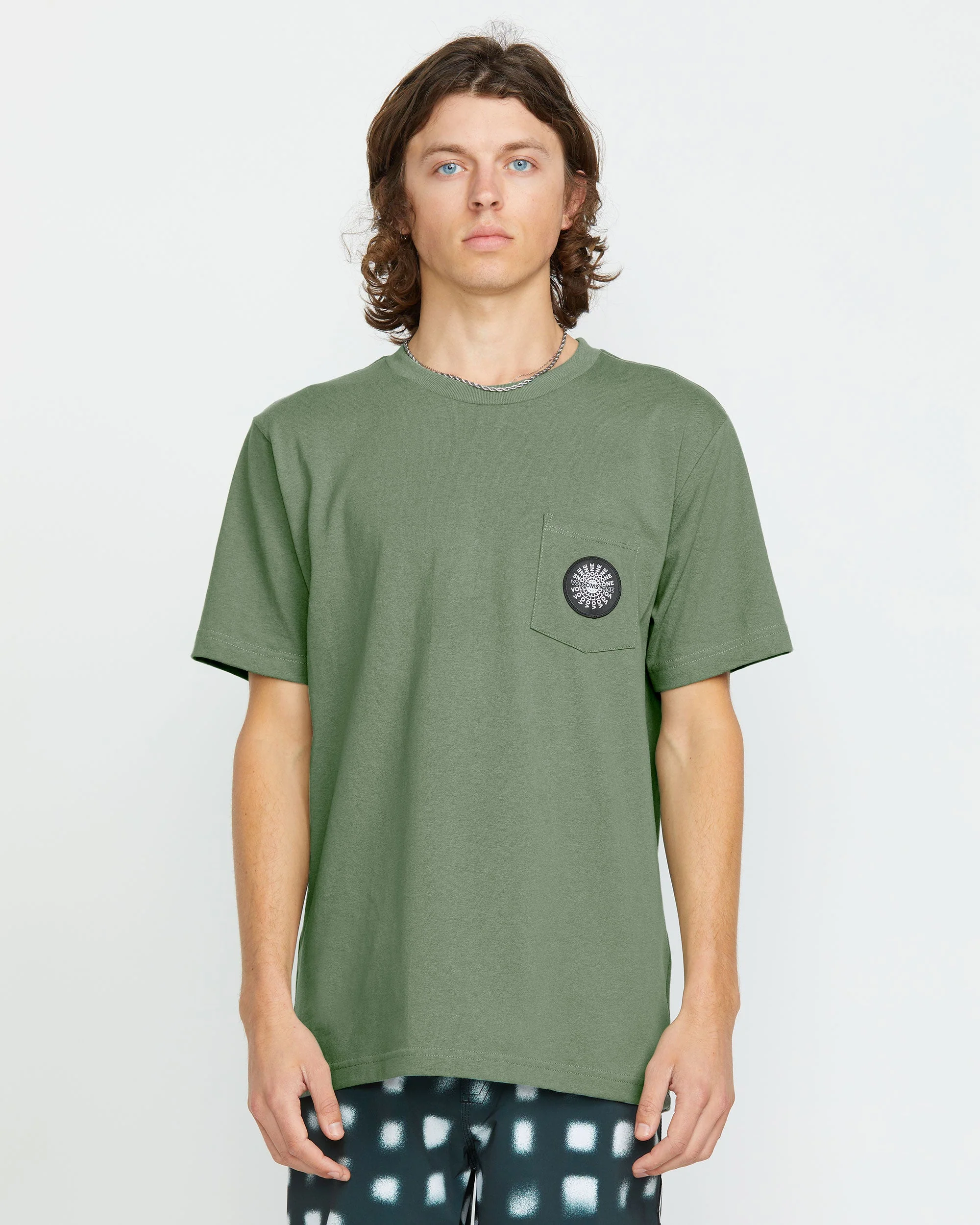 Men's Woven Label Pocket Tee