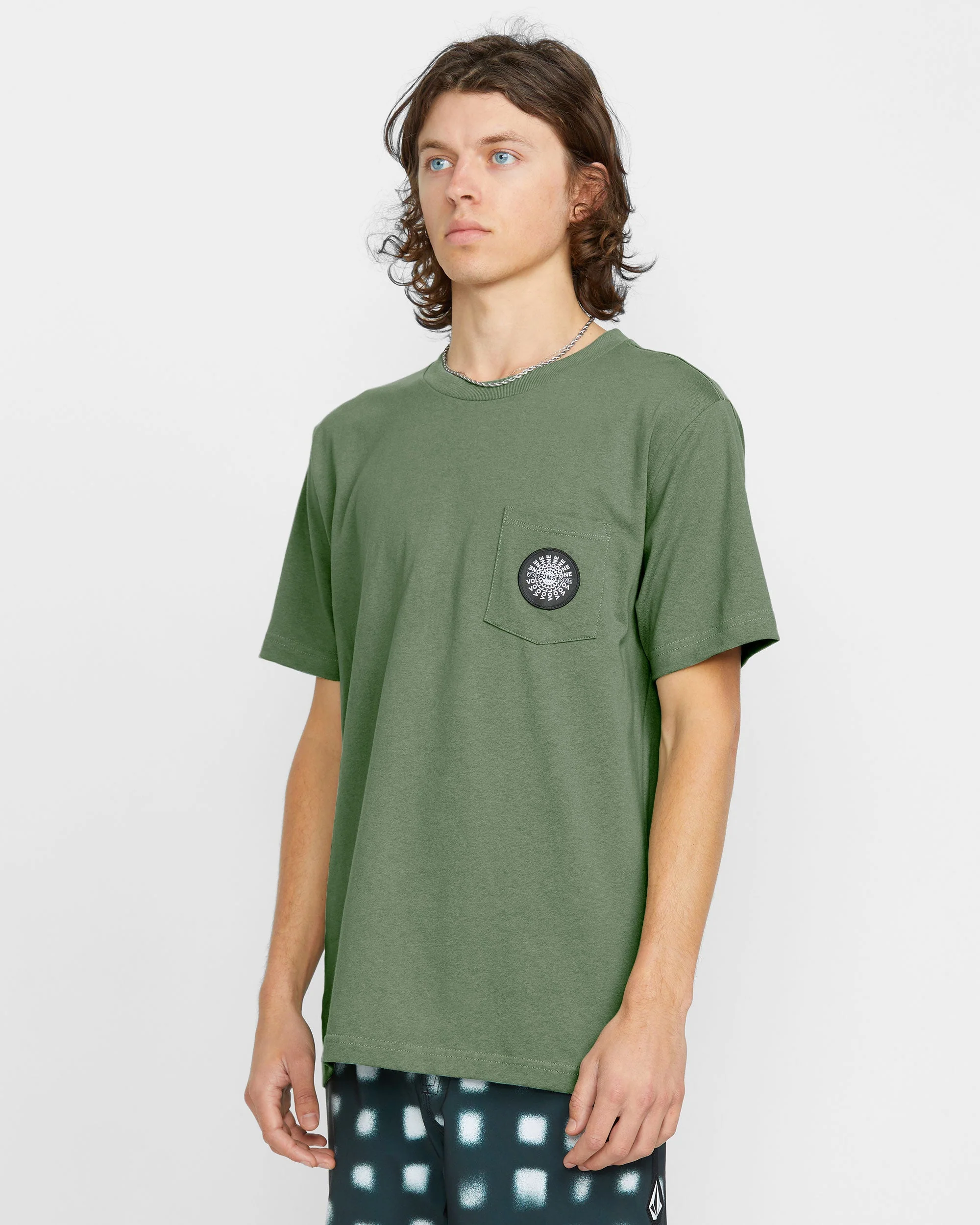 Men's Woven Label Pocket Tee - Image 3