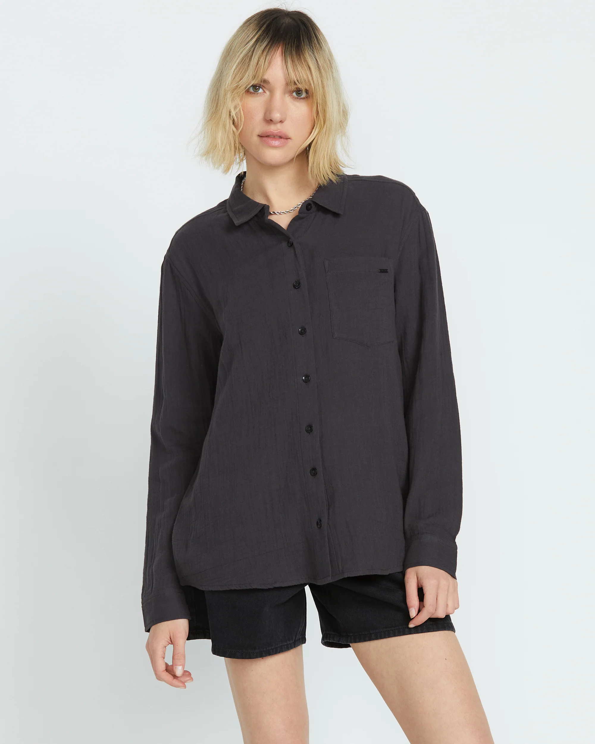 Women's Lil Button Up Long Sleeve Shirt