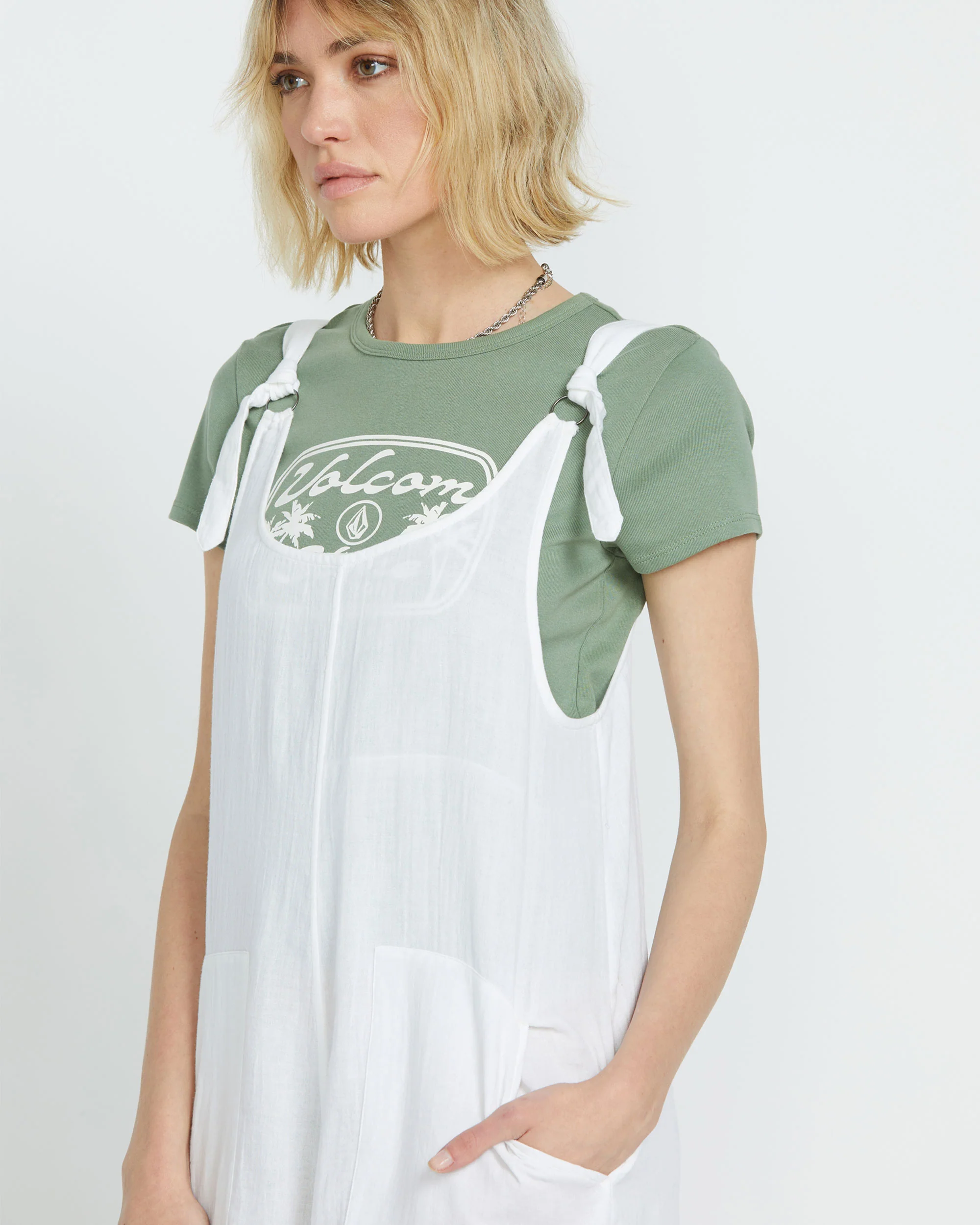 Women's Lil Tie Strap Romper - Image 3