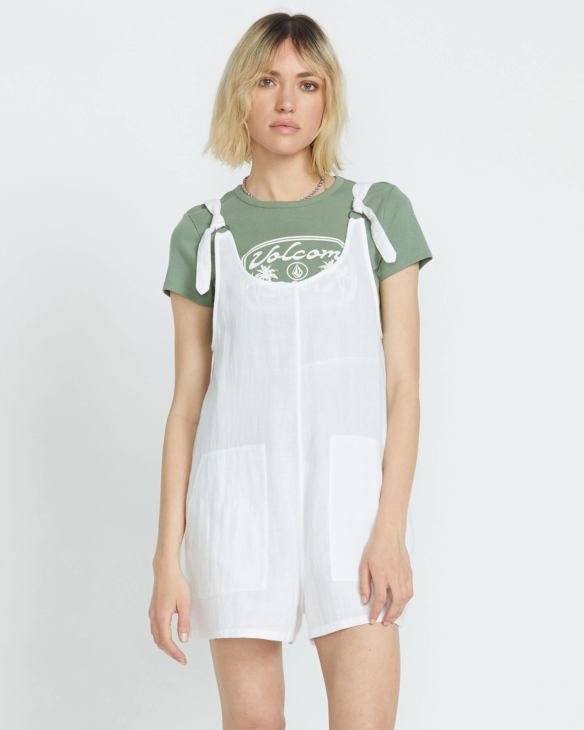 Women's Lil Tie Strap Romper - Image 5