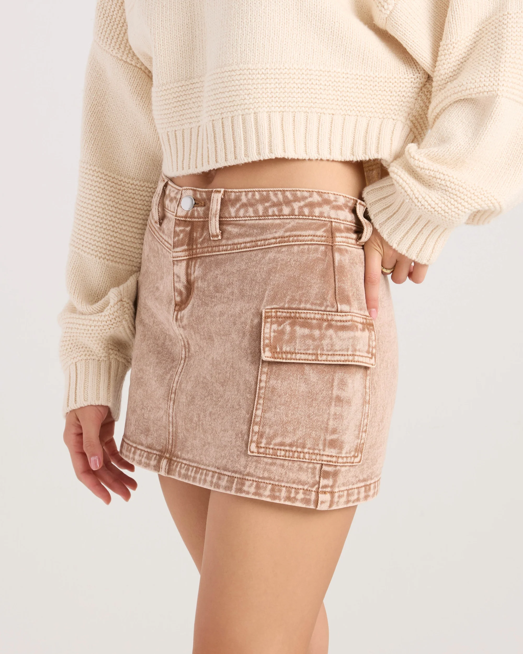 Women's Delia Cargo Mini Skirt - Image 3